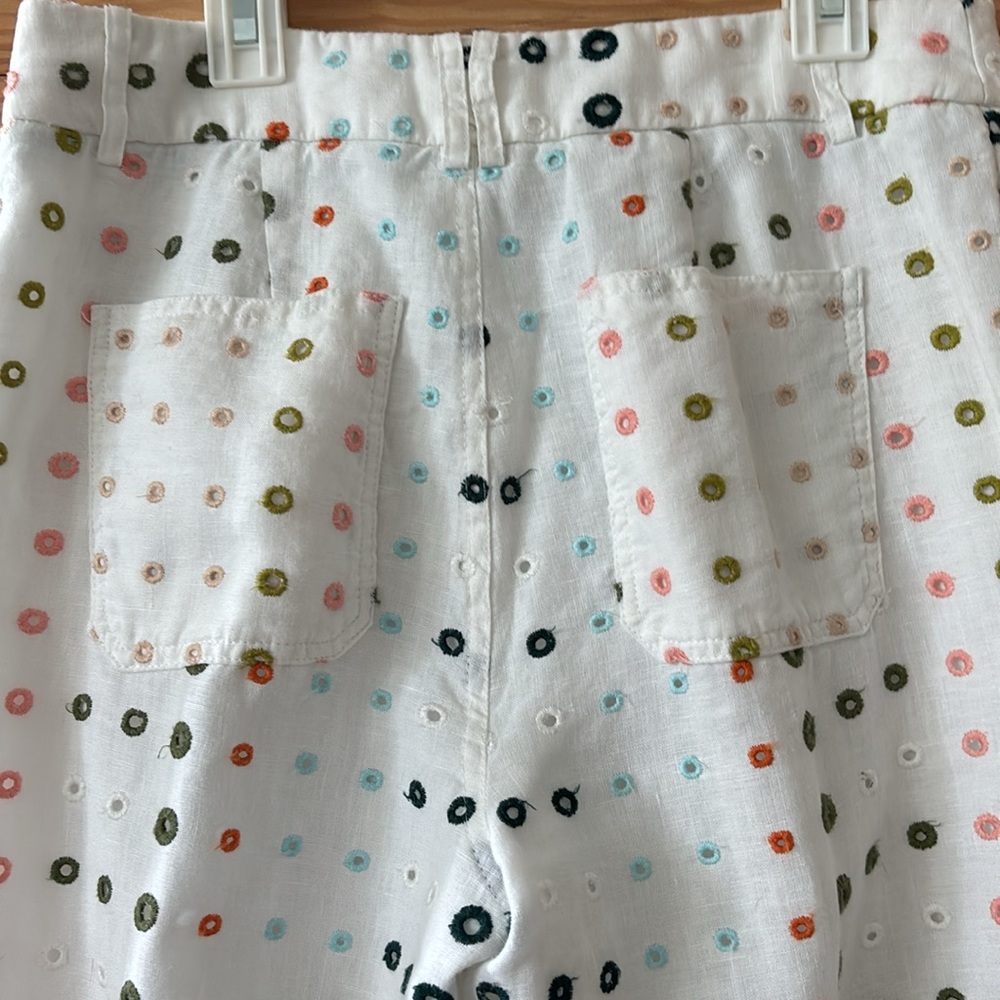 Ett:twe Anthropologie white rayon wide leg size 2 pants - Picture 7 of 7
